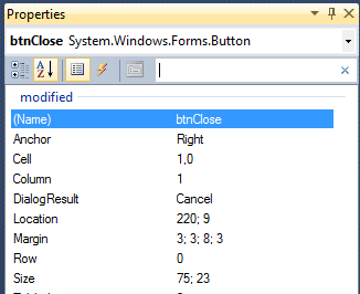 Modified properties